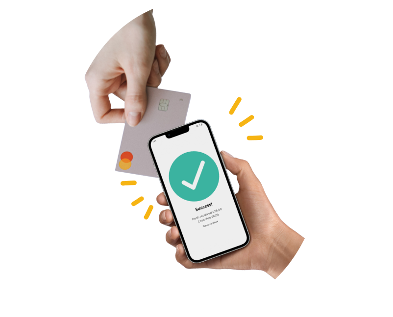 Take contactless card and cash payments using your phone
